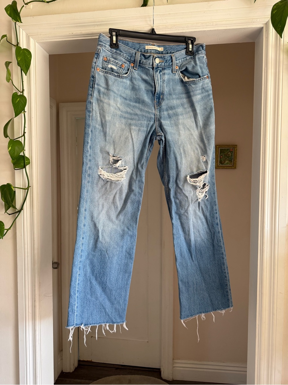 Levi’s low pro straight jeans size 28